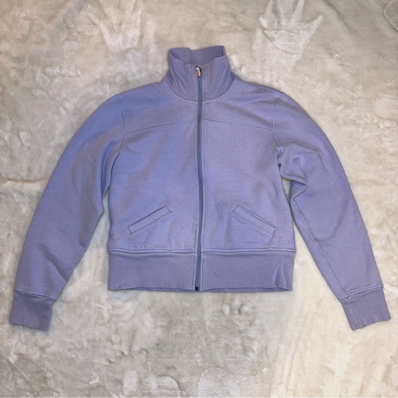 Lululemon Purple Scuba Zip-Up Sweatshirt Jacket Size 12 - Picture 1 of 11